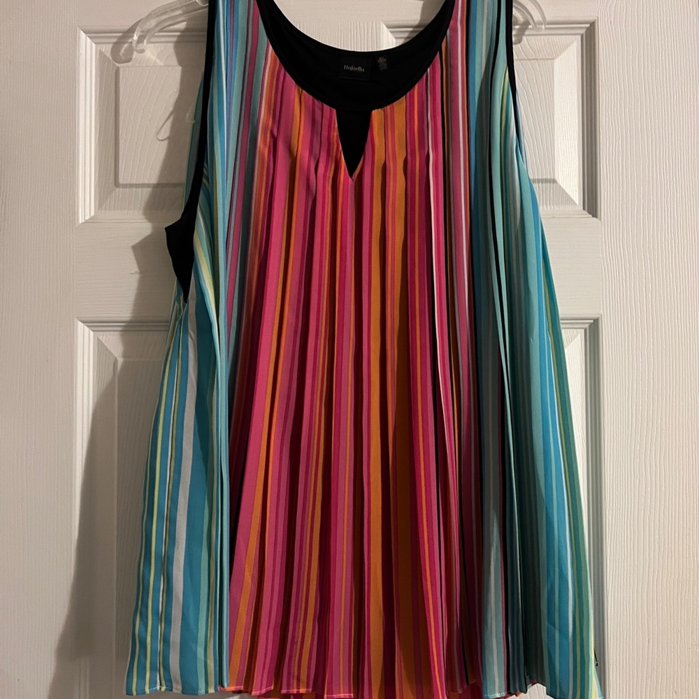 Rafaella Multicolor Striped Tank Top